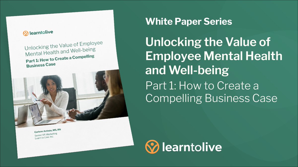 It’s White Paper Wednesday! We’re so excited to share our new three-part series of white papers, “Unlocking the Value of Employee Mental Health and Well-being'! Discover evidence-based insights on the ROI of workplace mental health initiatives. bit.ly/47M8oJw