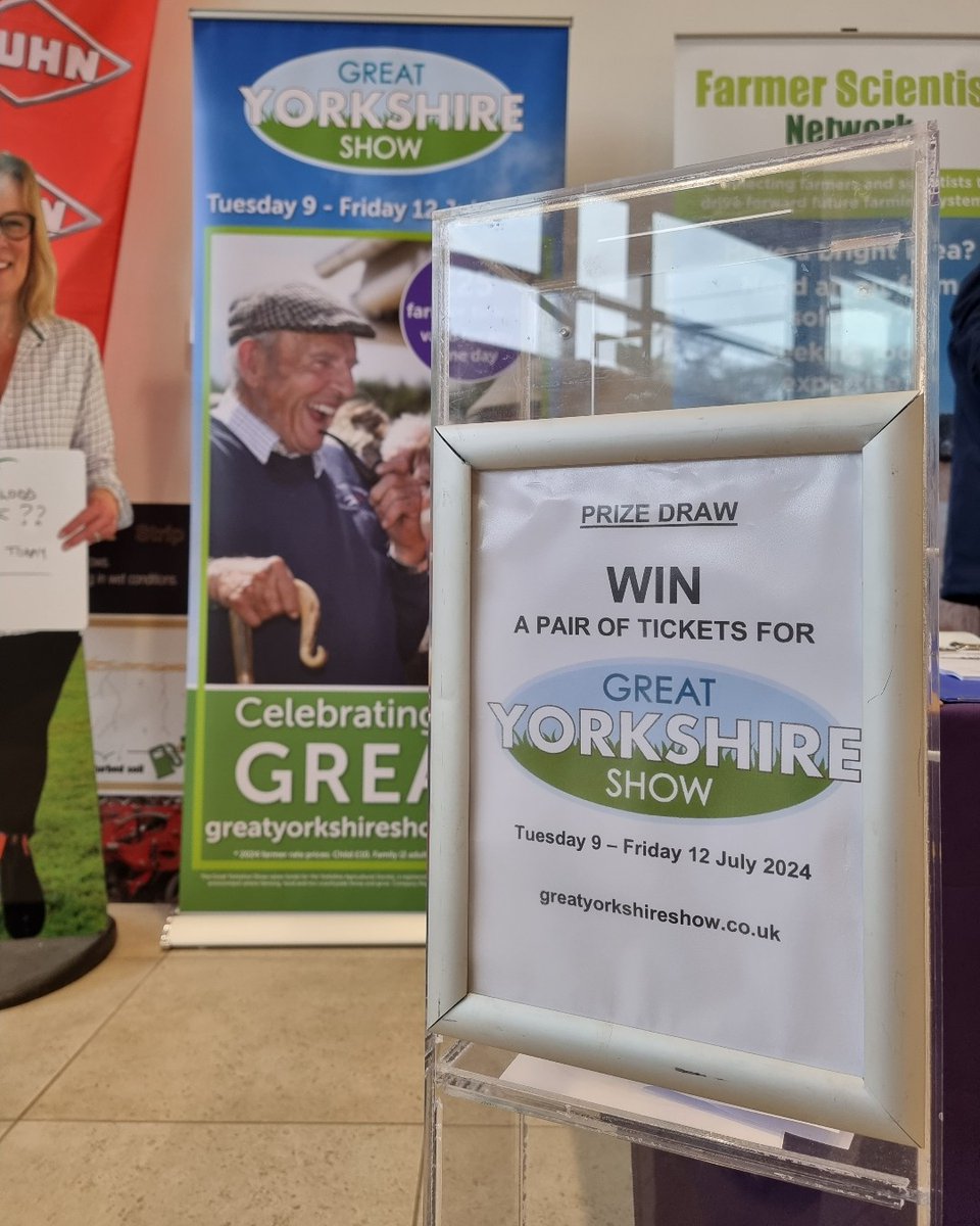 We're at @RiponFarmServ today selling farmer's tickets to the Great Yorkshire Show. Don't miss the chance to win a pair of tickets! Pop by our stand for more details 👋 🚜 💨 Find more information about this year's Great Yorkshire Show on our website 👉 greatyorkshireshow.co.uk