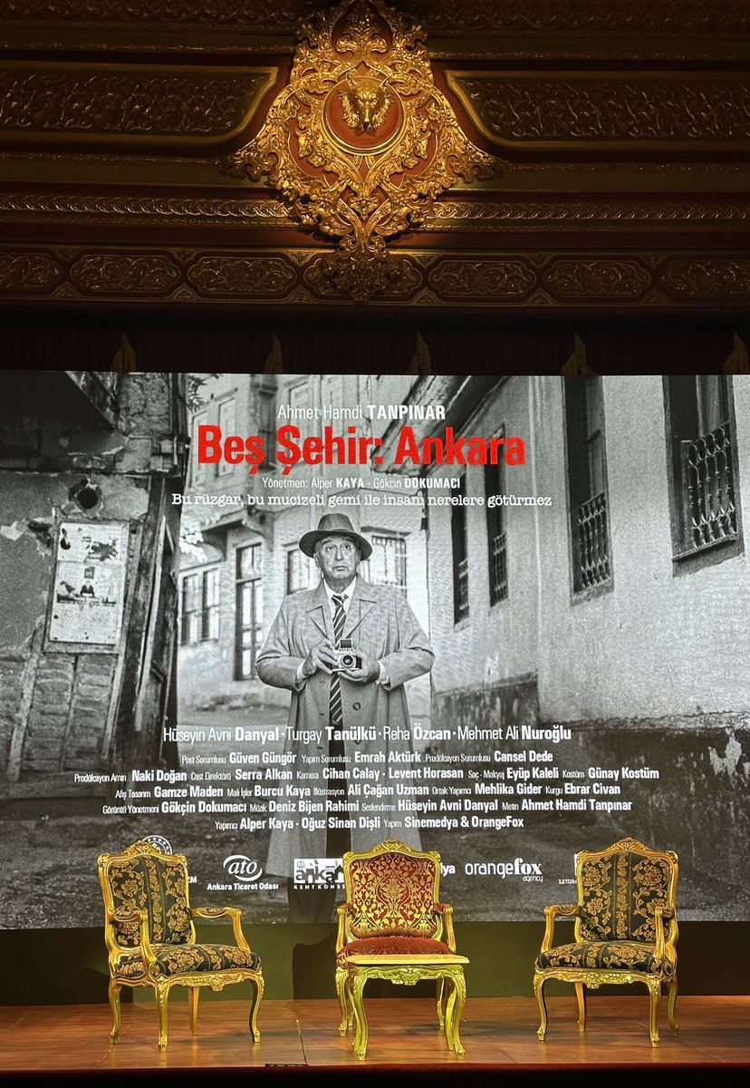Birazdan Ankara Resim Heykel Müzesinde (Eski Türk Ocağı binası) Tanpınar’ın Ankara’sından hareketle yapılan belgeselin gala gösterimi, ardından bir panel gerçekleştirilecek. 

⁦<a href="/alpekaya/">alper kaya</a>⁩