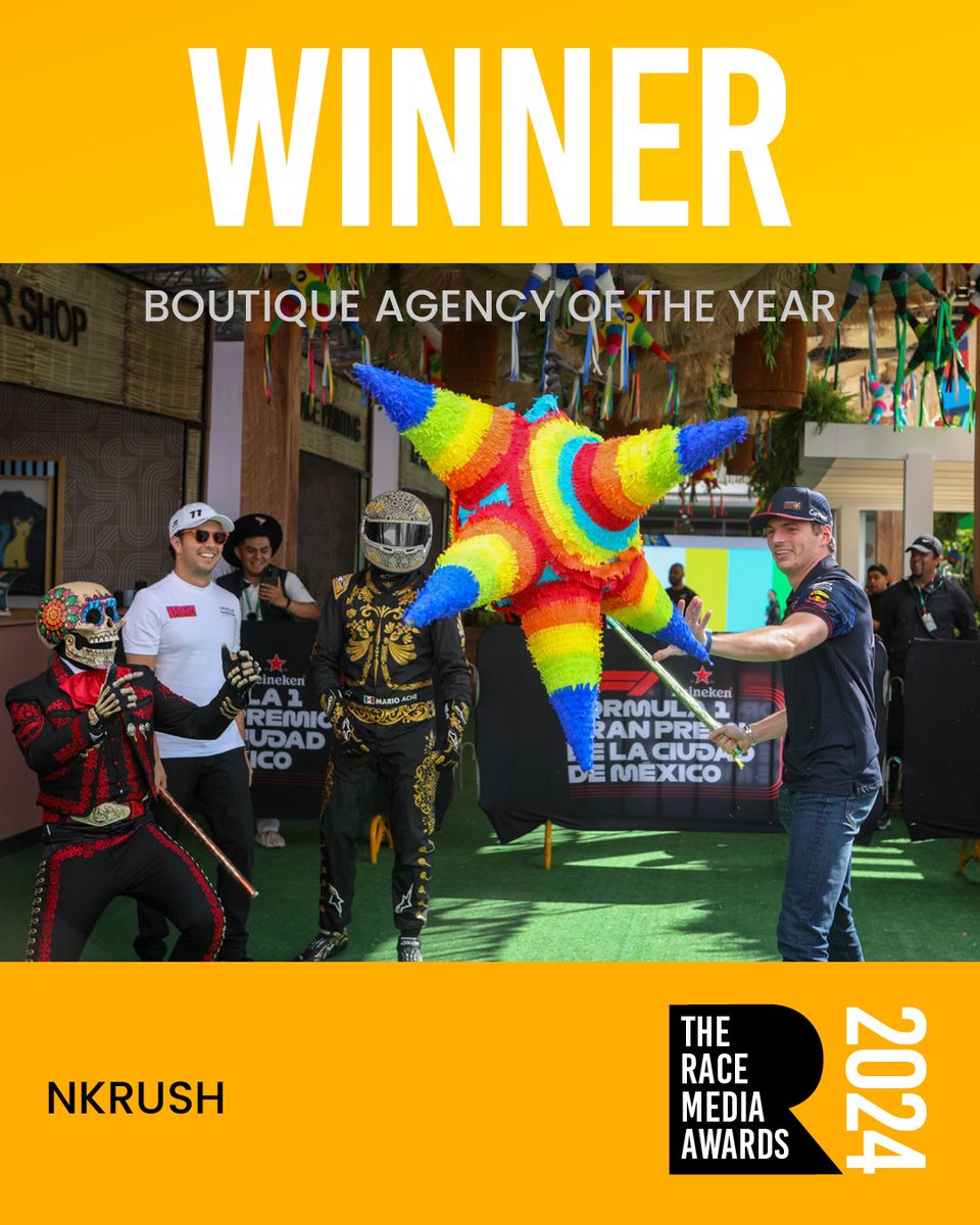 Next up is the first of our two agency Awards 🏆 Congratulations to London-based sports marketing firm NKrush - the first winners of Boutique Agency of the Year! #TRMA24