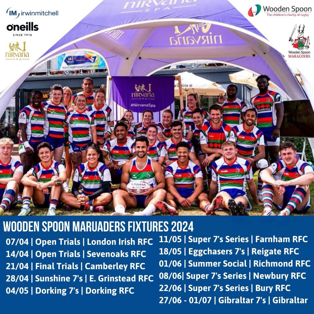 2024 Wooden Spoon Marauders rugby season looks great for this summer!