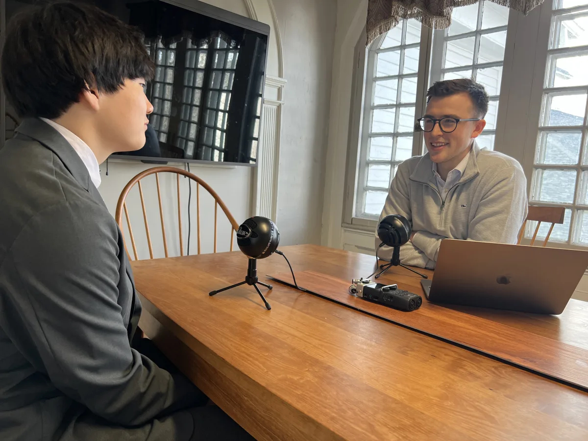 RectorySchoolCT's tweet photo. In the third episode of The Howl, Rectory's new student podcast, Mr. Guertin discusses the international student experience with Shion. H. β24. To read the article or listen to or watch the podcast, visit https://t.co/Au7l4nZn0c.
#rectoryschool #juniorboardingschool #connecticut https://t.co/scUu2Dh1DJ