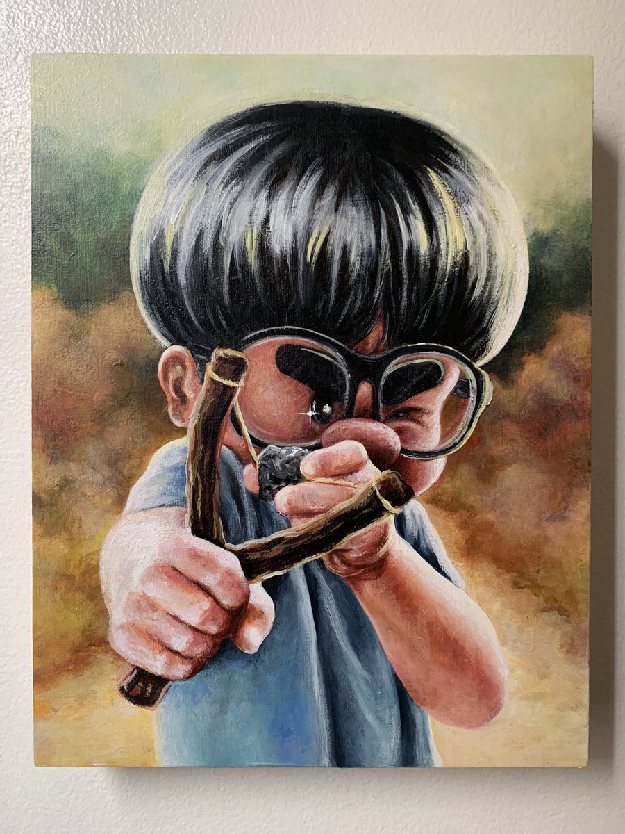 jeromewenthome's tweet photo. “On Sight,” acrylic on panel, 11” x 14”, 2024 https://t.co/qcuDy5EvVu