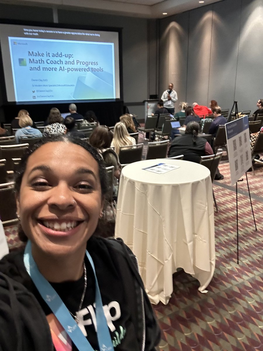 @DarrenClayEDU talking all things math… you know I’m loving this session! I got to share some of the magic of @MicrosoftMath and the huge benefits it can have in the classroom and beyond! #FETC2024