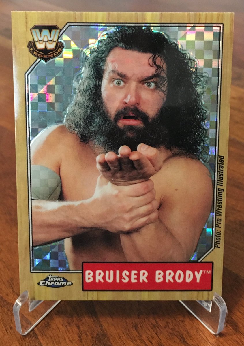 This card goes so hard that I have to keep it separate from the others in fear that it might kick the shit out of them. 

#BruiserBrody #ToppsChrome

#WrestlingCardWednesday 
#TheHobby #WrestlingCards