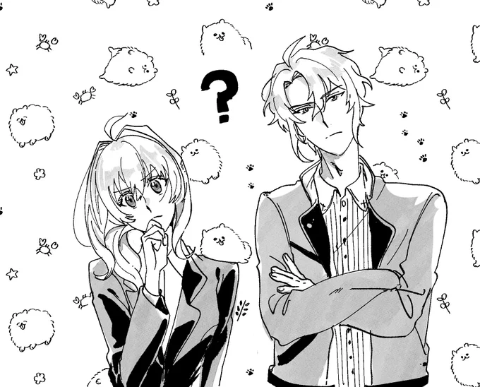 アニナナ見返してるけどこの2人が並んでるのやはり可愛いので落書きした 