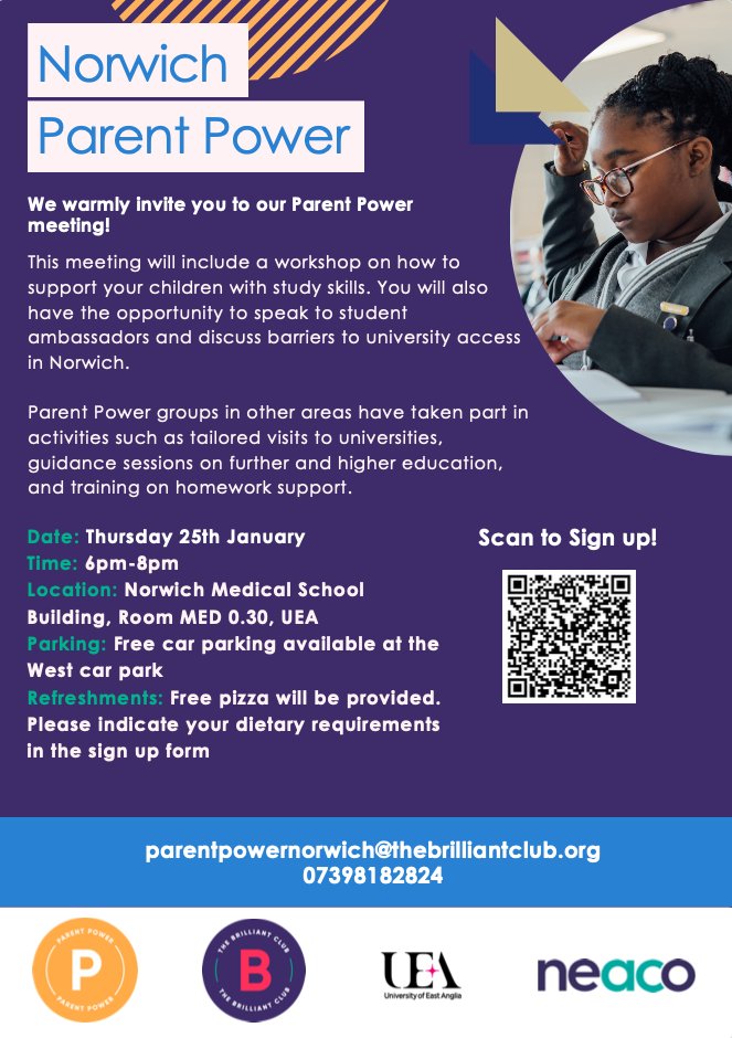 Norwich Parent Power (@norwichpp) on Twitter photo We're looking forward to welcoming parents and carers from <a href="/HellesdonHigh/">HHS</a>, <a href="/SewellPark/">Sewell Park Academy</a>. <a href="/HewettAcad/">Hewett Academy</a> and <a href="/tsas_norwich/">Thorpe St Andrew School and Sixth Form</a> to the <a href="/uniofeastanglia/">UEA</a> for our first Norwich #ParentPower meeting of the year🎉
📅 25th January
⏲️ 6-8pm
🚗Free parking
🍕Free pizza will be provided We're looking forward to welcoming parents and carers from <a href="/HellesdonHigh/">HHS</a>, <a href="/SewellPark/">Sewell Park Academy</a>. <a href="/HewettAcad/">Hewett Academy</a> and <a href="/tsas_norwich/">Thorpe St Andrew School and Sixth Form</a> to the <a href="/uniofeastanglia/">UEA</a> for our first Norwich #ParentPower meeting of the year🎉
📅 25th January
⏲️ 6-8pm
🚗Free parking
🍕Free pizza will be provided