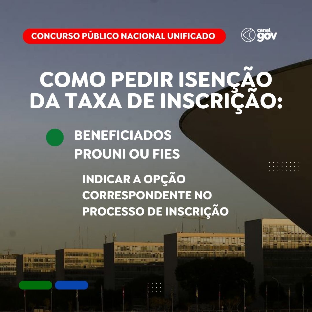 COMO PEDIR ISENÇÃO DE INSCRIÇÃO NO CONCURSO PÚBLICO | Inscritos no CadÚnico, doadores de medula óssea e alunos ou formados do Prouni ou Fies têm direito a pedir isenção da taxa. Mas atenção: só serão aceitos documentos digitalizados e enviados pela plataforma.