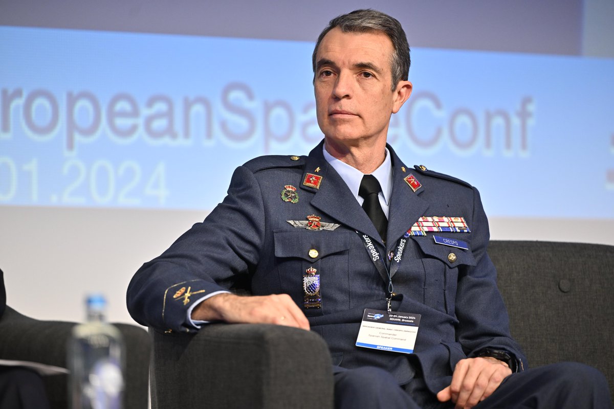 'With regards to space, we need to act on three levels: national, bilateral and within the framework of international organizations such as the EU or NATO.' Brigadier General Isaac Crespo Zaragoza, Commander, Spanish Spatial Command #EuropeanSpaceConf