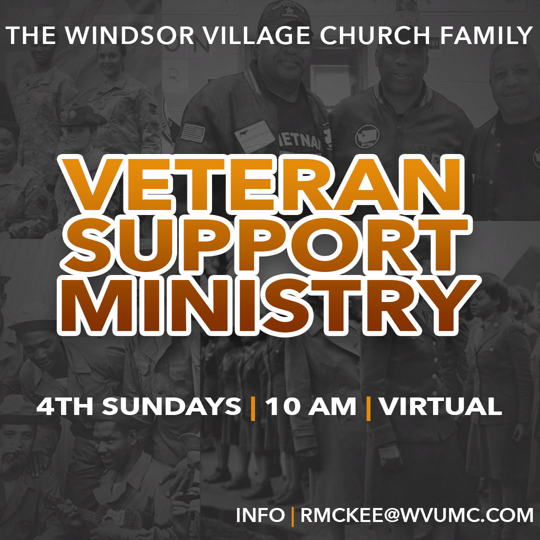 Veteran ministry leaders and volunteers meet on the 4th Saturday of each month to address the needs and concerns of Veterans to provide resources and support for Veterans and their families. Let's support our veterans.

Info | rmckee@wvumc.com