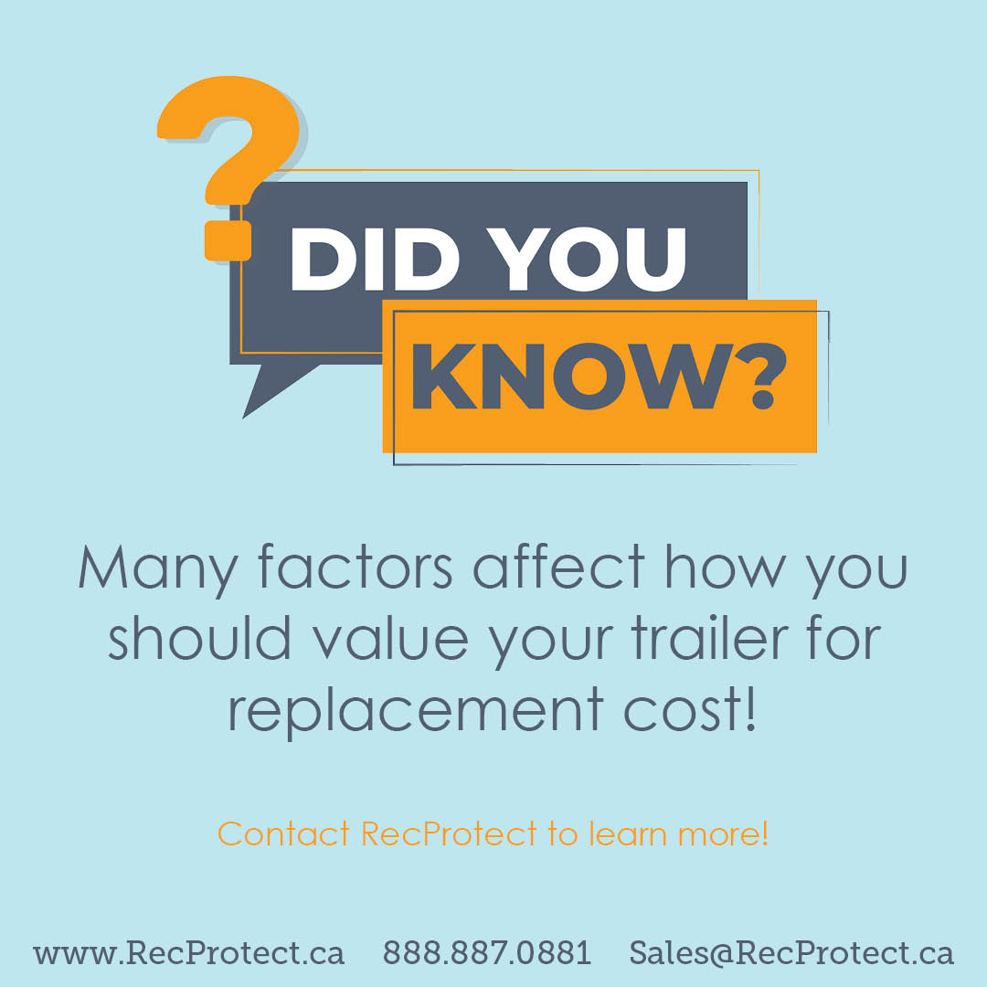 RecProtect's tweet photo. The replacement value is the MSRP of the unit off the site, not on the site. This value cannot exceed the Bill of Sale price, plus any additions. If your unit is 0-10 years in age (travel trailer or fifth wheel) or 0-15 years in age (park model), you have the option to insure.. https://t.co/ne2lXAjQiO