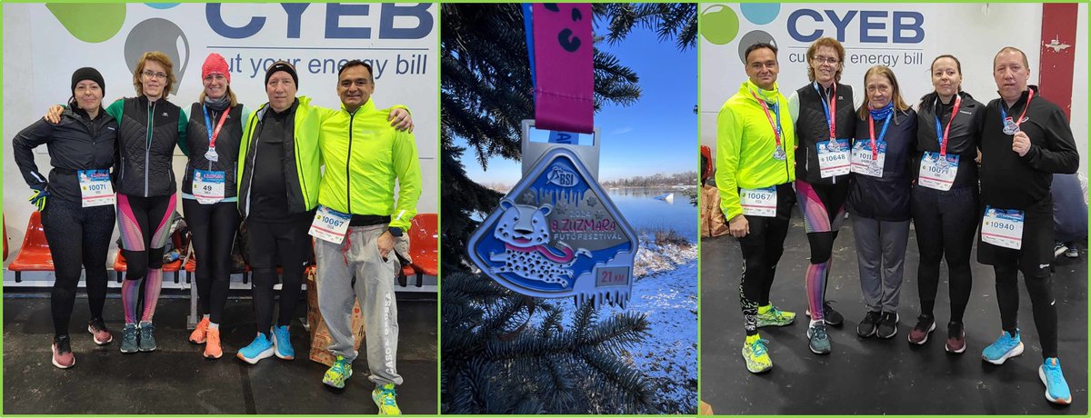 ANYPLC's tweet photo. Congratulations to #ANY colleagues who defied the really cold and wintry weather, snow and frost and ran more than 70 km in total by completing 10 km and #halfmarathon distances at the Zúzmara #Running Festival last Sunday.
Let's move together in 2024 as well! https://t.co/TFuCEgPCh5