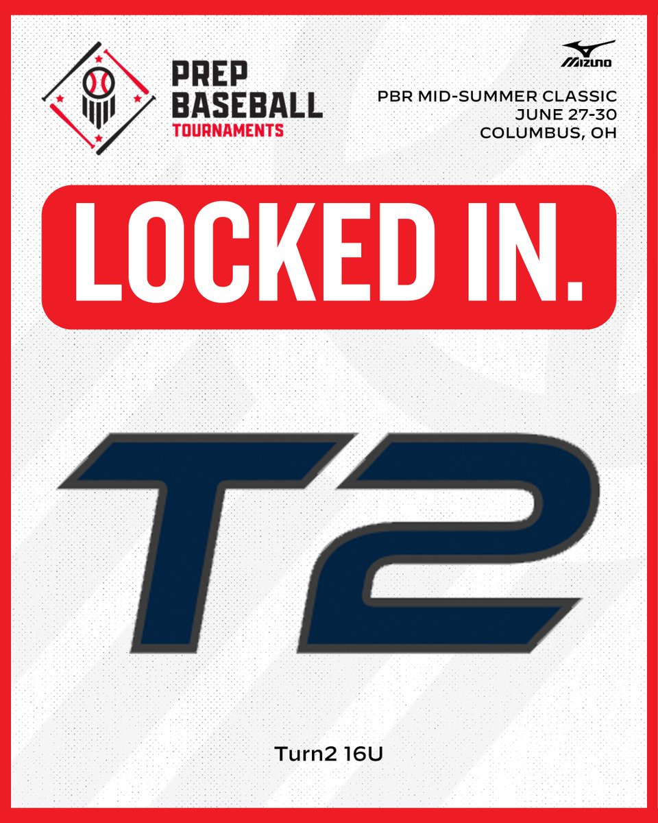 𝐏𝐫𝐞𝐩 𝐁𝐚𝐬𝐞𝐛𝐚𝐥𝐥 𝐎𝐡𝐢𝐨 𝐓𝐨𝐮𝐫𝐧𝐚𝐦𝐞𝐧𝐭𝐬 𝐓𝐫𝐚𝐜𝐤𝐞𝐫 ✅
🔥Tournament: Prep Baseball Mid Summer Classic
💪 @Turn2_BASE | Turn2 16U
📆: June 27-30
📍: Columbus, OH
🔗: loom.ly/tTEm3S4