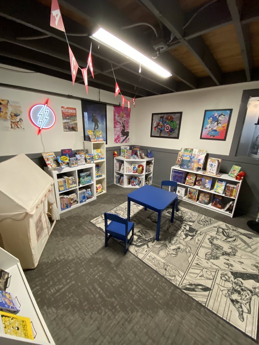 Stop by <a href="/acmecomics/">Acme Comics</a> Downtown in Greensboro and check out their incredible kids' comics section! Featuring some new Sonic x Acme art by yours truly! 👀