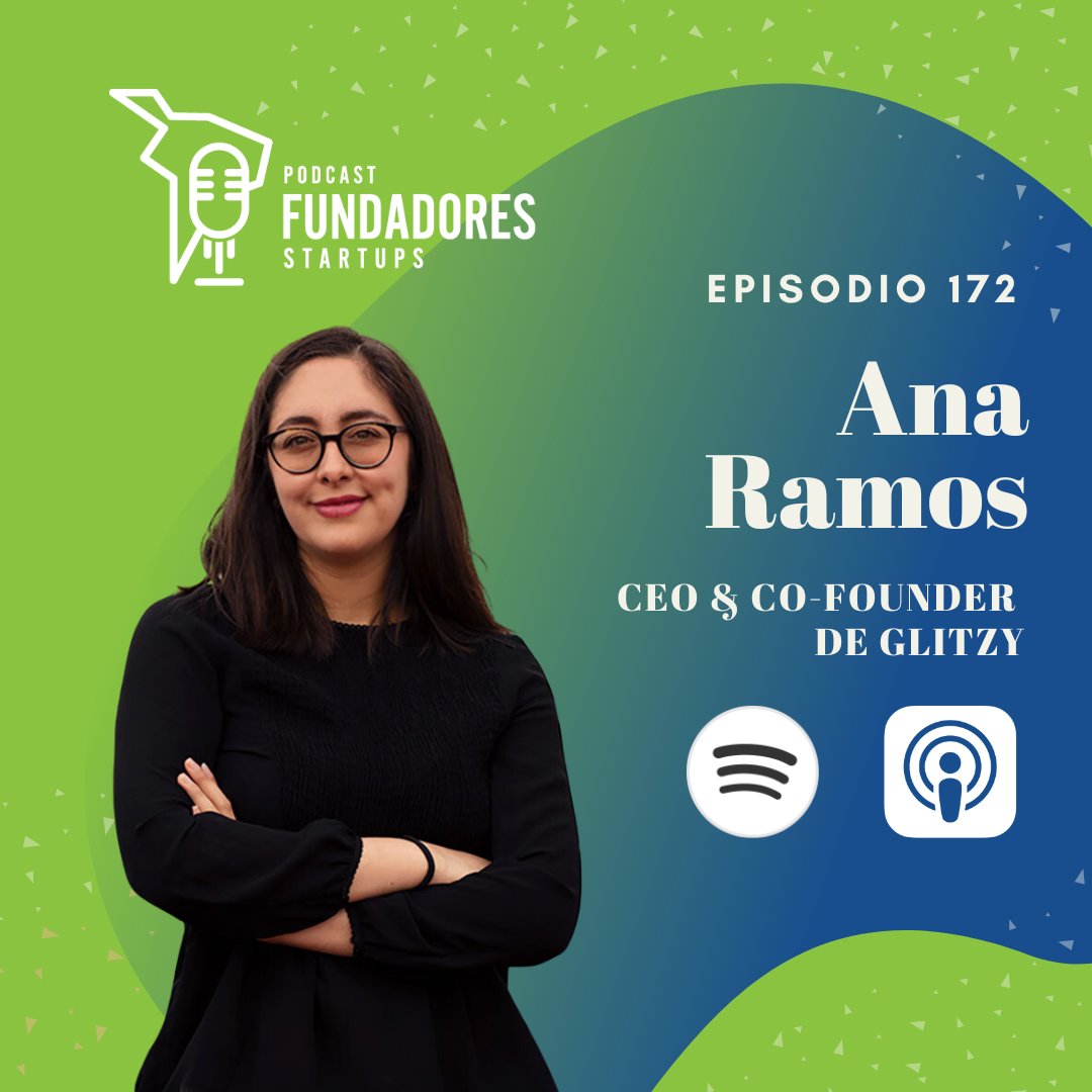fundadores99's tweet photo. Nuevo Epsiodio! La invitada de esta semana es Ana de Glitzy, una startup genial que está atacando un mercado desatendido en México, no te pierdas esta plática. 🤩 https://t.co/AQXdN8mhTU