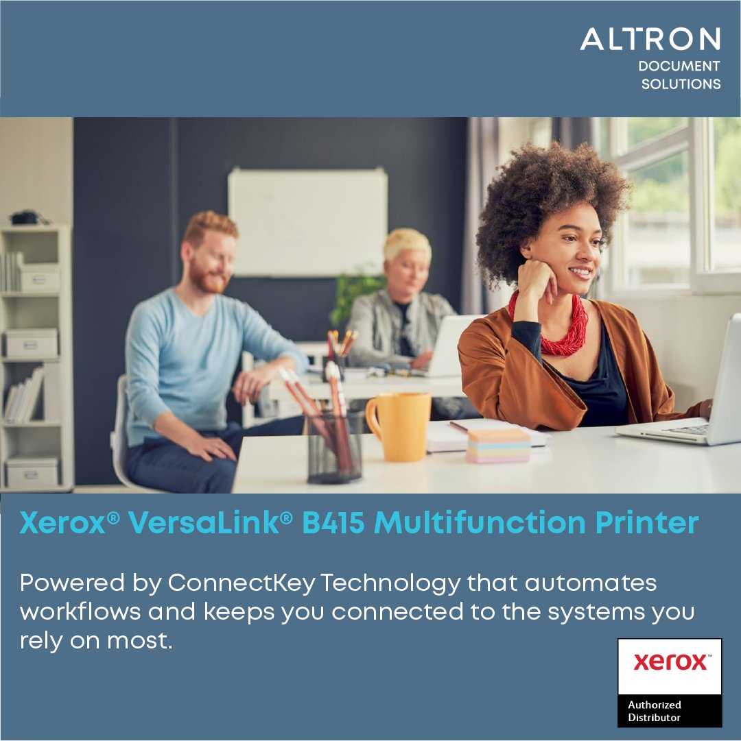 Altron_DS's tweet photo. Get connected! The new Xerox B415 multifunctional printer is coming soon!
#Xerox #VersaLink
https://t.co/kdnNLhxl80 https://t.co/6CPq3cqtJO