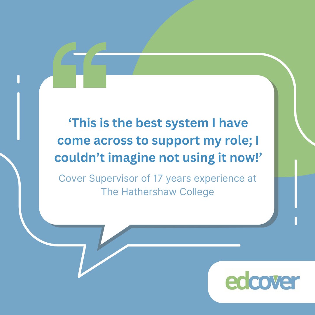Edcover1's tweet image. We loved hearing this from Hathershaw College. It’s crucial that you’re able to demonstrate that your school strives to ensure that cover lessons are meaningful learning experiences;Edcover gives school leaders the confidence to say they’ve ‘got this covered’
✉️info@edcover.co.uk