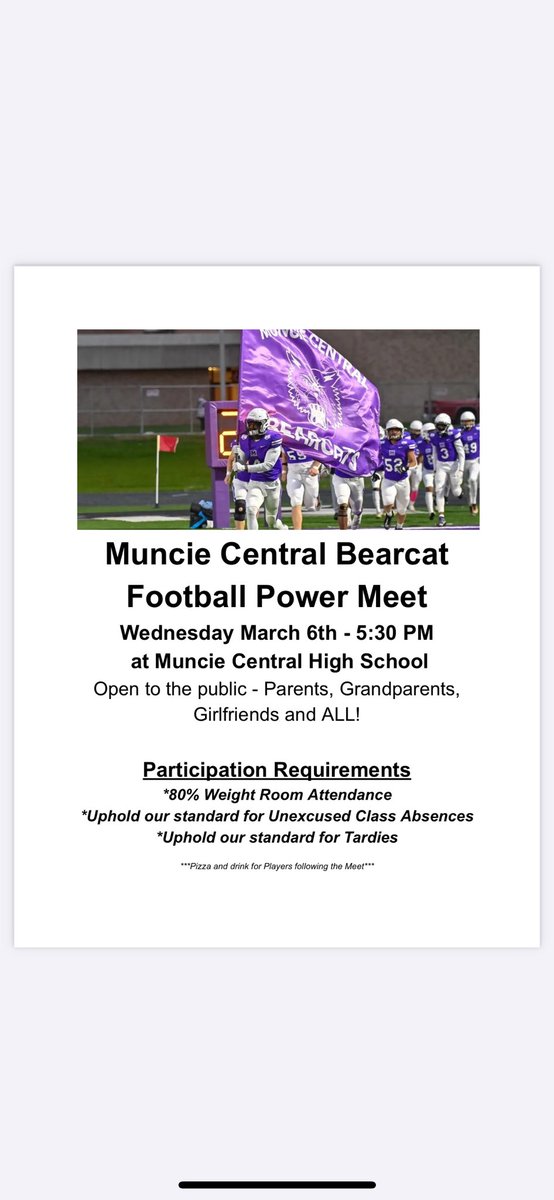 MuncieCentralFB's tweet photo. The date has been set…STRONGER EVERY DAY….TOGETHER! https://t.co/6bqFI1imy5