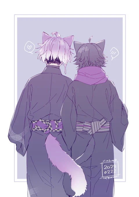 #みんなのケモミミ男士見せてください   タグありがとうございます…🙏 🐱🐶🦊ケモミミ入り乱れ(再掲)