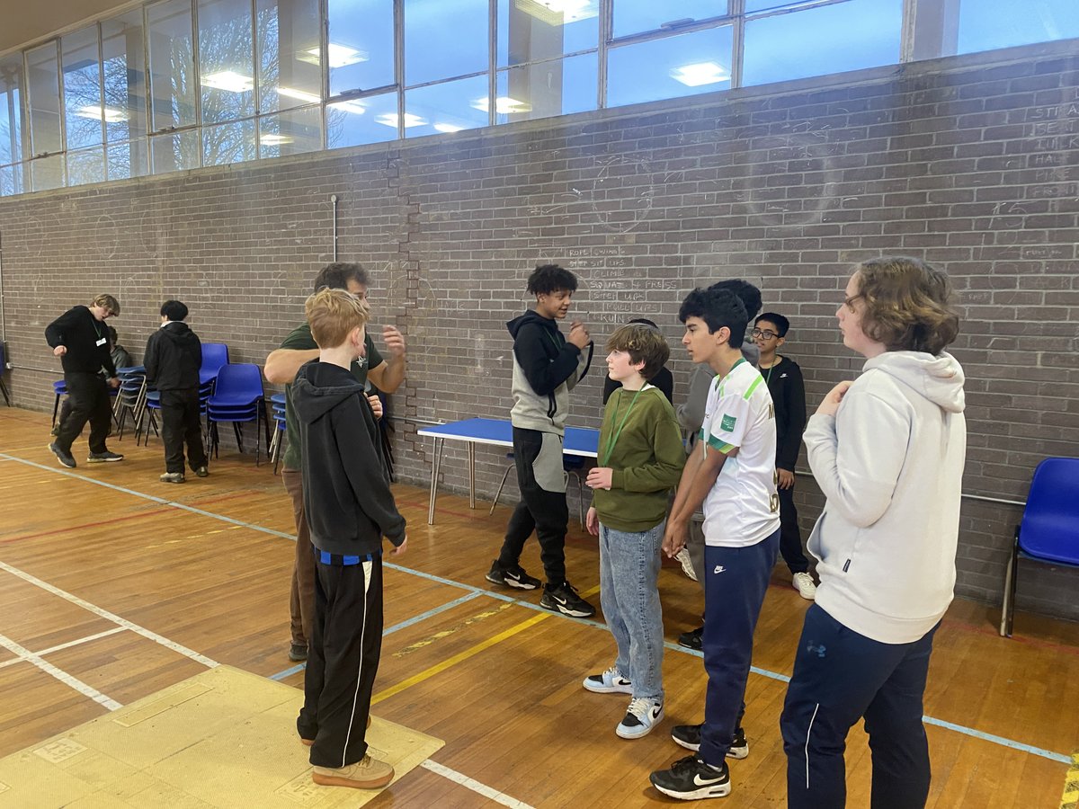 A massive thank you to Mark and Miles from Squire Stage Combat for delivering amazing workshops to the entirety of @CherwellSchool Y9s. All students learned how to produce high-quality and safe stage combat sequences. Well done to all involved!