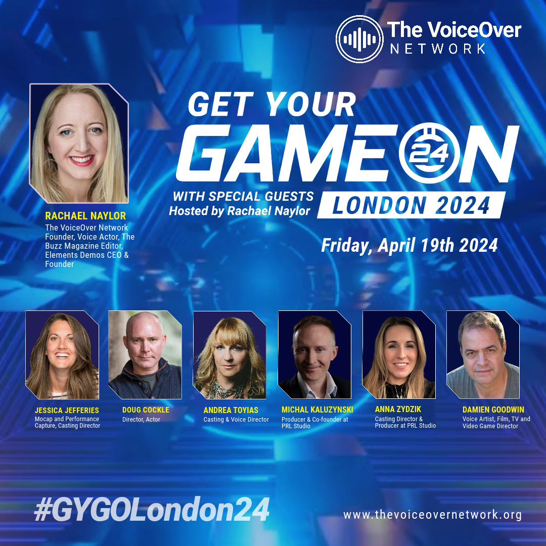 Our good friends <a href="/NetworkVO/">The VO Network</a> are producing their #GYGOLondon24 event happening on 19th April and have extended a special discounted rate for our Talent. Send an email to workshops@thevoiceovernetwork.org for details.