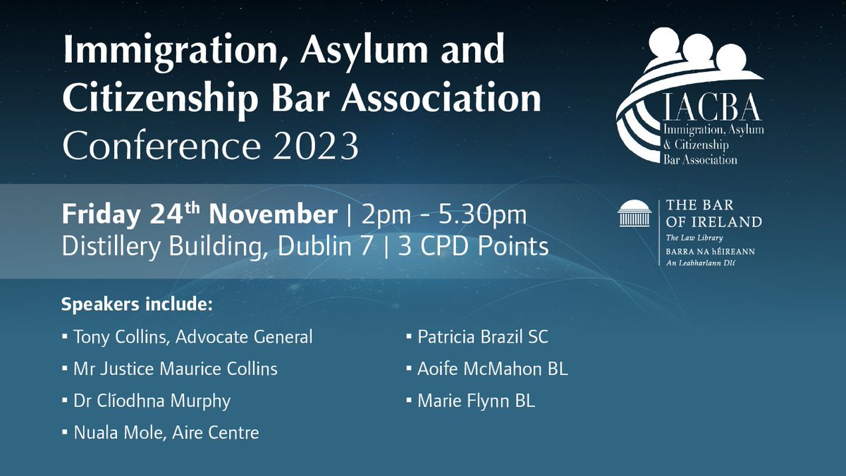 If you missed our Conference in November 2023, or if you didn't attend but would like the papers and audio recordings of the entire event, please note that the papers and audio recordings are now available for purchase at the following link:

ti.to/BarofIreland/i…