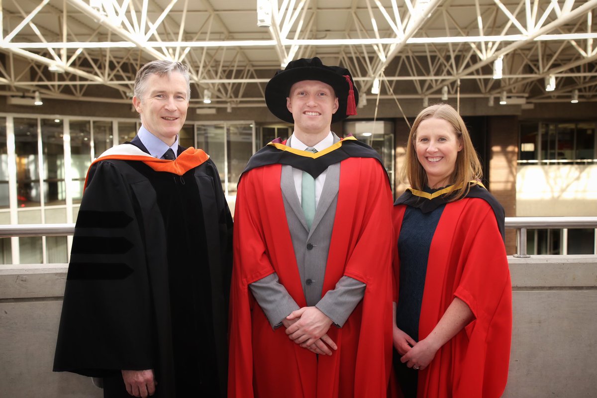 Congratulations to Dr Edward Gunning, Centre for Research and Training in Data Science and Dr Meadhbh O’Neill, MACSI who are receiving their PhD’s today @UL 

Pictured with Professor James Gleeson, Professor Norma Bargary and and Associate Professor Kevin Burke 

#ulgraduation