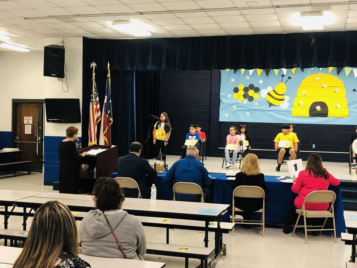 Kicking off our Spelling Bee this morning!