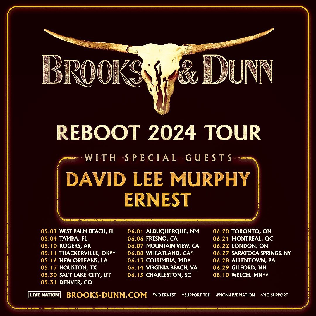 Our REBOOT 2024 TOUR pre-sale is LIVE! Use code 'REBOOT24' for access to exclusive tickets: brooks-dunn.com
