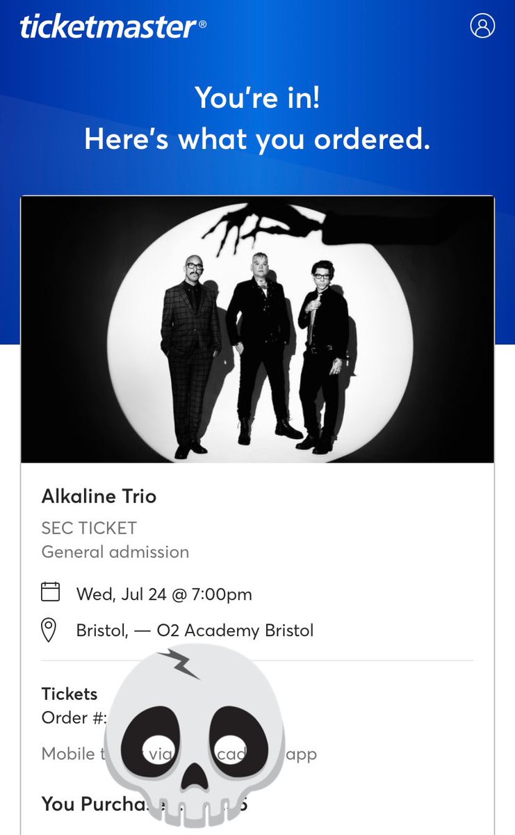 Sam_Cub16's tweet image. So excited to be seeing one of my favourite bands in the summer🤘🏻🎸 @Alkaline_Trio #mattskiba #punkrock #rock