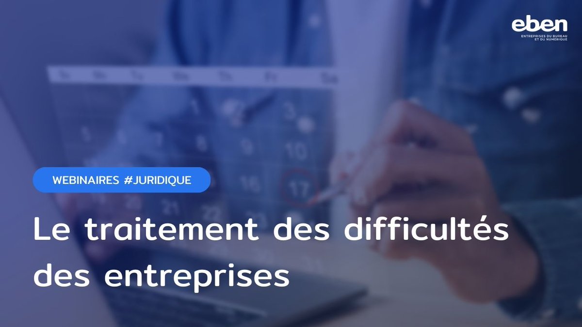 💻 Il reste quelques places pour la série de webinaires proposée par le cabinet Racine sur le traitement des difficultés des entreprises !

🗓️ Rendez-vous les vendredi 26 janvier, 02 février et 9 février !

👋 Infos et inscriptions ici : bit.ly/AgendaEBEN