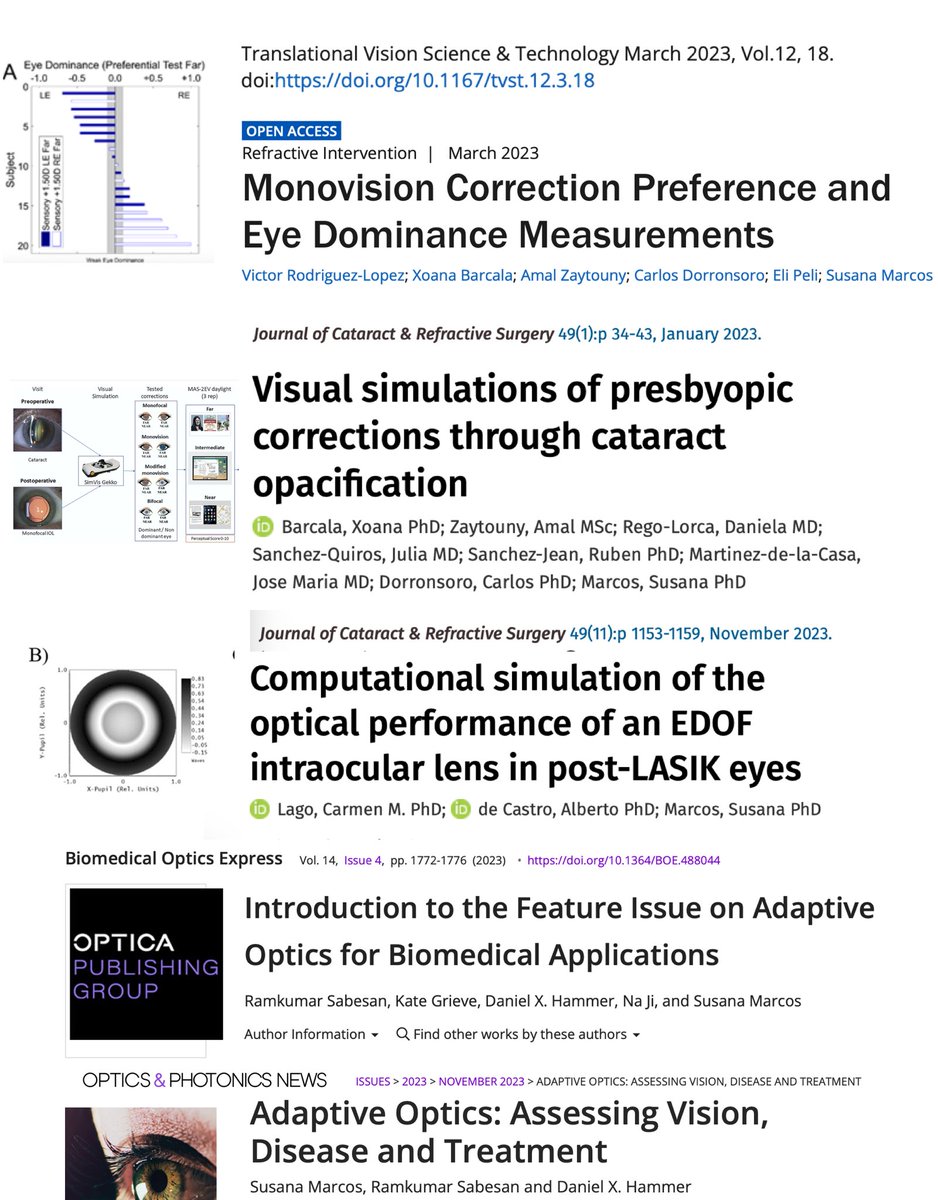 MarcoslabUr's tweet photo. Last, but not least,our 2023 contributions to visual simulation; #presbyopia #AdaptiveOptics #monovision #cataract #MultifocalIOLs #EDOF #LASIK #SimVisGekko; @CvsUor @IO_CSIC @2EyesVision @ARVOtvst @jcrsjournal @OpticaPubsGroup https://t.co/EmeLzJaaf4