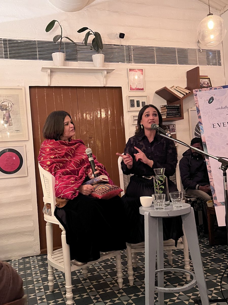@AtelierTheatreC “Not only you’ve created a landscape of memories or perfumes but you’ve created a landscape of Lahore that was lost”

@mandira_nayar in conversation with @AanchalMalhotra for #TheBookOfEverlastingThings