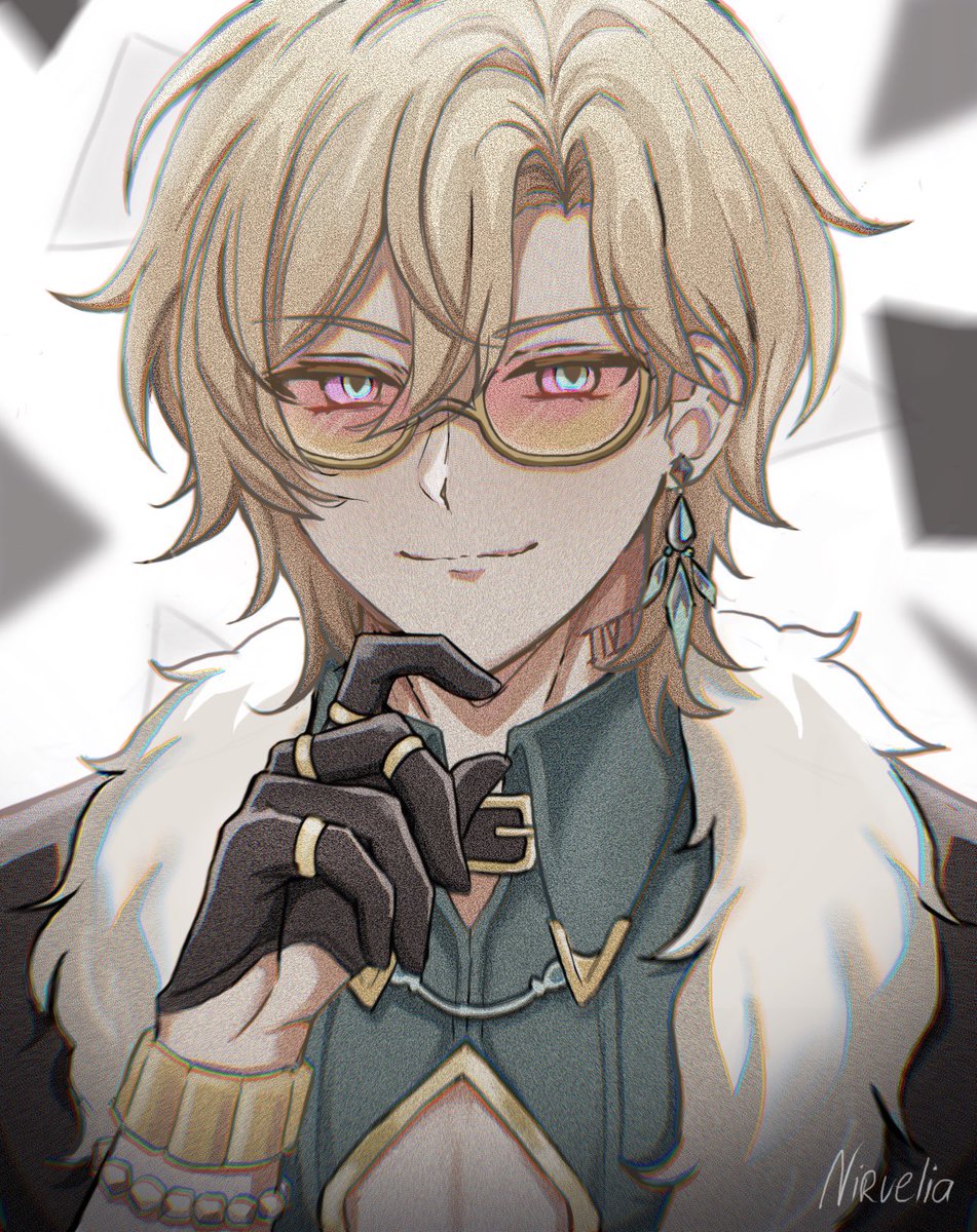 nirvelia_'s tweet photo. Celebrating his official release #Aventurine #HonkaiStarRail #hsr https://t.co/ALRhvwCLNL