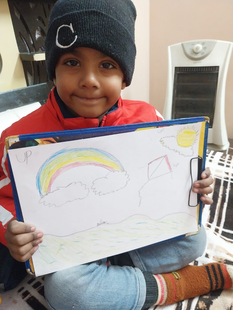 Smarty kids of Nursery learnt the concept of "Up and Down" by making amazing drawing in online session on #MicrosoftTeams 🥳👏
<a href="/pkdhillon08/">ParamjeetKaurDhillon</a> <a href="/JyotiBh28005578/">Jyoti Bhardwaj</a> <a href="/KajalSh97224712/">Kajal Sharma</a> <a href="/MicrosoftTeams/">Microsoft Teams</a> <a href="/MicrosoftEDU/">Microsoft Education</a>