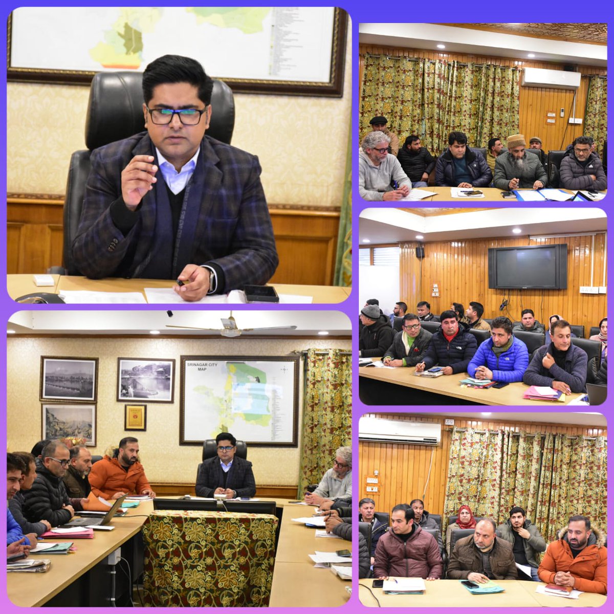 Commissioner SMC/CEO,SSCL, @owais_ias took review of Corporation's Revenue Generation Strategies, Streamlining Enforcement, Grievance Redressal Mechanism, Sanitation & Anti-encroachment measures & ongoing Delimitation of Wards to ensure optimal service delivery to the citizens.