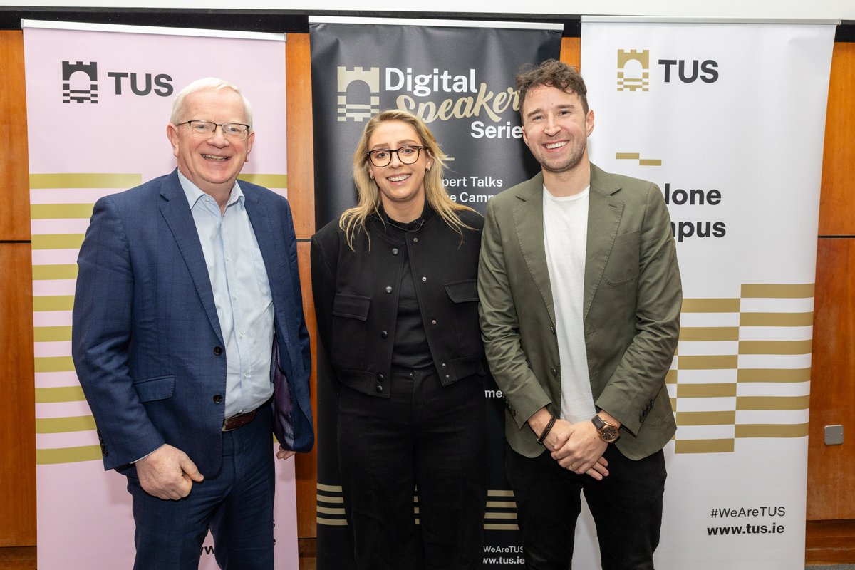 TUS_ie's tweet photo. It was a pleasure to welcome Tara Byrnes, EU senior brand manager for @CocaCola, to our Athlone Campus today for the latest installment of the #DigitalSpeakerSeries, to share insights into the world of digital marketing with students. 
 
#WeAreTUS @TUS_BusMgmt https://t.co/2JX4ZvJeSZ