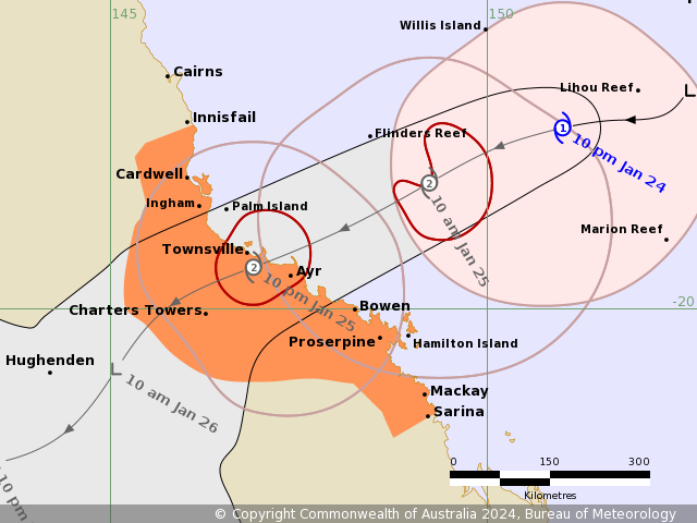 WillWeatherRVA's tweet photo. Tropical Cyclone #Kirrily (#07P) has struggled to organize despite a seemingly favorable environment, though its structure is more symmetric than it was earlier. Some strengthening is possible before it makes landfall SE of #Townsville, #Queensland tomorrow night. https://t.co/0yKLwTA1Zk
