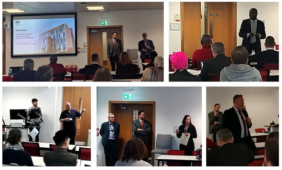 Alessio D'Angelo (@adangelouk) on Twitter photo It's official! There is a new Social Sciences research centre at <a href="/DerbyUni/">University of Derby</a>. Really exciting for <a href="/drnblagden/">Nicholas Blagden</a> and me to host the launch event yesterday as the Centre co-directors, alongside cluster leads, colleagues and PhD students. It's official! There is a new Social Sciences research centre at <a href="/DerbyUni/">University of Derby</a>. Really exciting for <a href="/drnblagden/">Nicholas Blagden</a> and me to host the launch event yesterday as the Centre co-directors, alongside cluster leads, colleagues and PhD students.