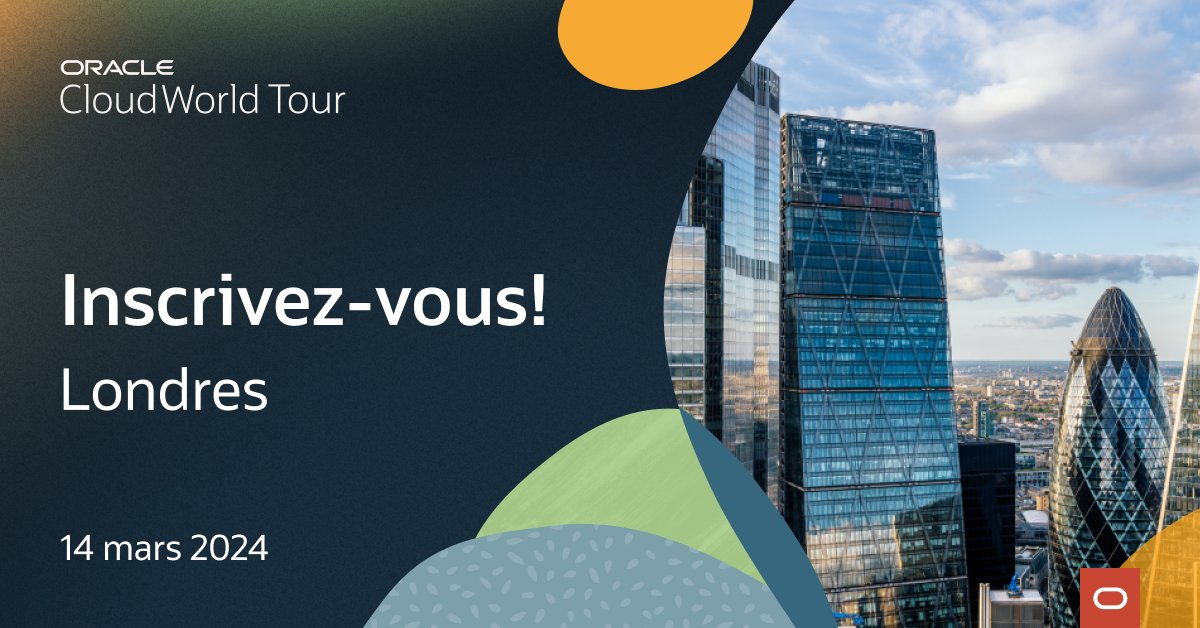 laurentdenuit1's tweet photo. Après Las Vegas, DuBaï et Mumbai, le #CloudWorld Tour fait étape à #Londres ! 

Inscrivez-vous dès à présent pour être des nôtres le 14 mars prochain et ainsi bénéficier des dernières #innovations liées au #Cloud, à l'#IA et à la gestion de la #Data. 

https://t.co/vMIt0ZsFMN https://t.co/l5pGreT272