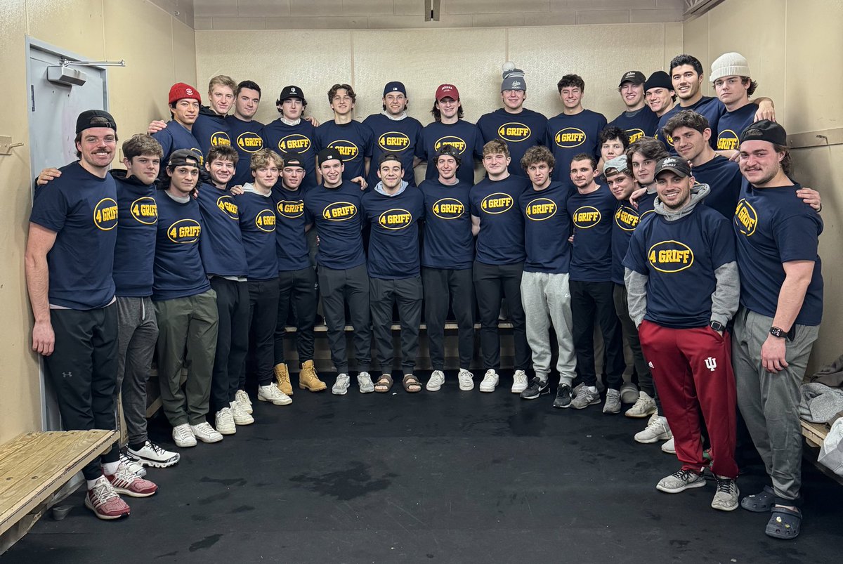 Our hearts are full as we keep <a href="/UMD2Hockey/">University of Michigan Men's Club Hockey</a> Head Coach Ryan Brown and his family on our minds today. In October, Brown’s son Griffin unexpectedly passed away and today would have been his second birthday. We celebrate Griff’s birthday by wearing shirts in his memory. #4GRIFF