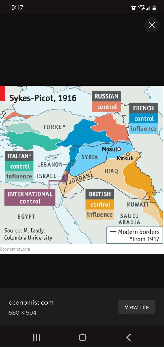 crypt0native's tweet photo. @DrutangReborn 108yrs ago this outcome was finalized. Israel looks much smaller after the dust is settled. Sykes Picot agreement https://t.co/LgPUkgDKzw