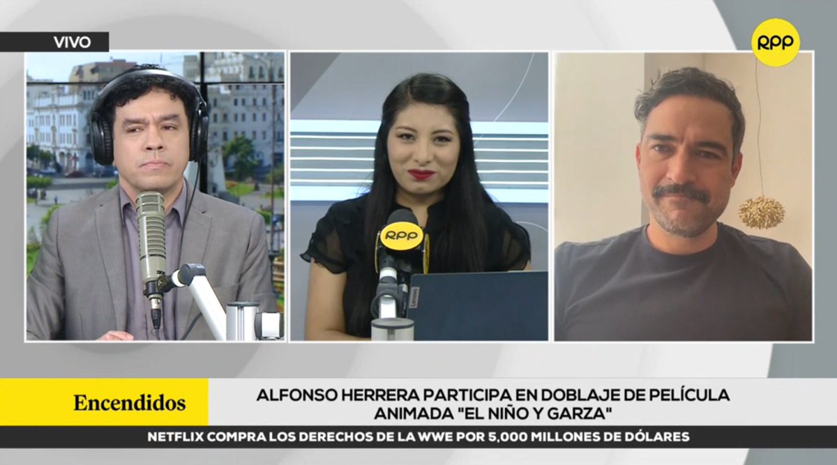 RPPNoticias's tweet photo. 🔴#EnVivo | Alfonso Herrera participa en doblaje de película 'El niño y la Garza', nominada a mejor película animada en los Premios Oscar 2024.

📻 ► 89.7 FM / 730 AM
📺 ► Movistar 10 - 710 HD
📲 ► https://t.co/p3D4WYM0PK https://t.co/JMNQh5h5kW