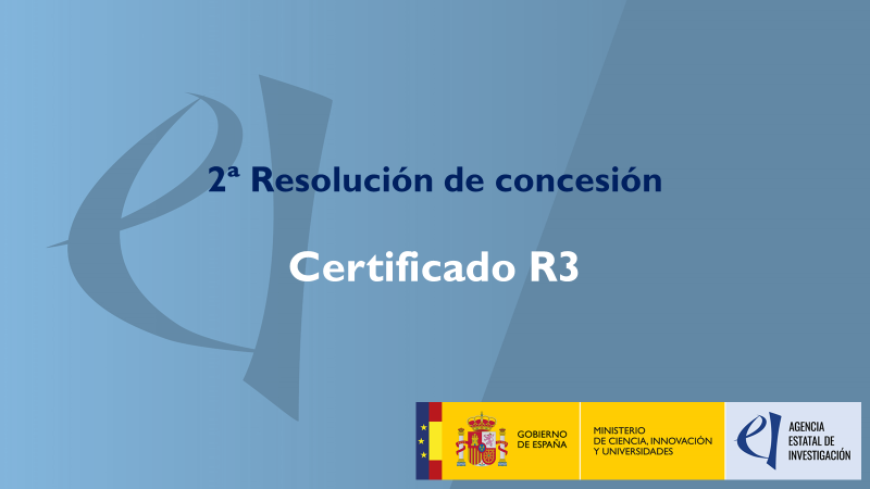 AgEInves's tweet photo. ‼️ La @AgEInves publica la 2ª resolución de concesión de  las personas que obtienen el certificado R3 como investigador/a establecido/a, en el marco de la convocatoria 2023.
🔗 https://t.co/sOmuNzFFSU https://t.co/pgC2AEPVYz