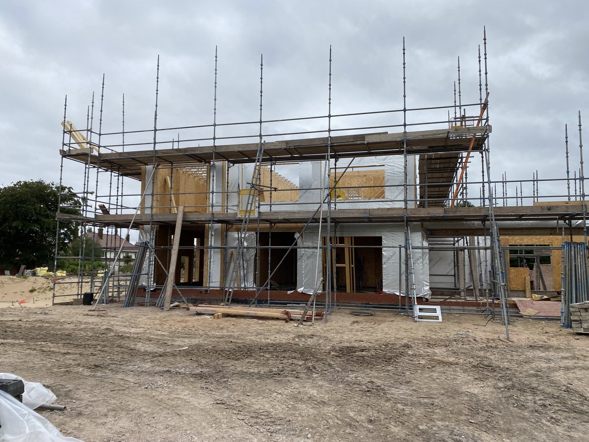 FlitcraftLtd's tweet photo. Looking good with just some finishing touches to be made. It will look amazing when it's all finished.  If you have a timber frame project you would like to discuss with Flitcraft, please call us on 01995 679444 #injectawall #newbuild #timberframe #construction #flitcraft https://t.co/pKjrmWNn4T