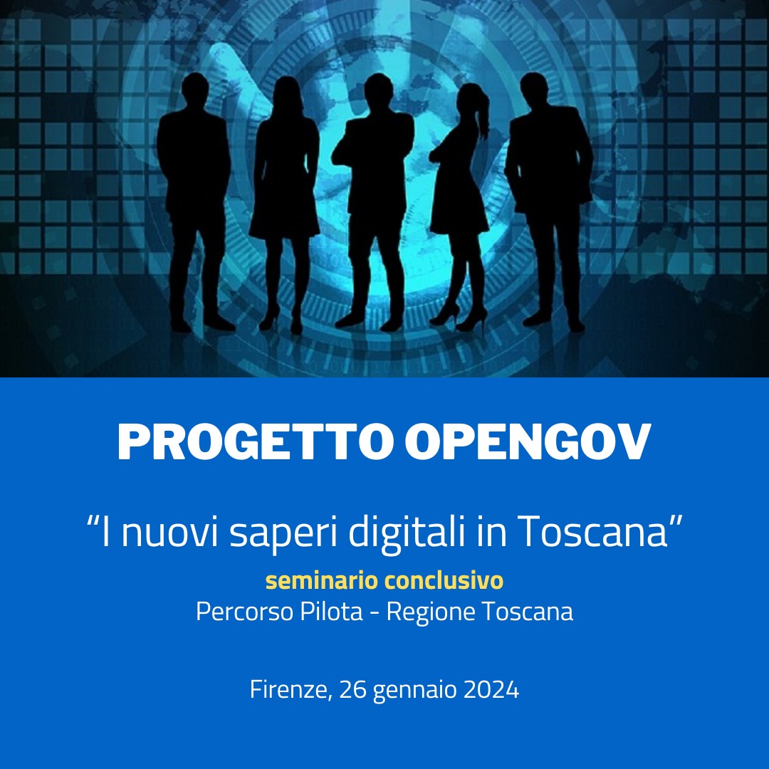 Venerdì 26/1, a Firenze, seminario conclusivo "I nuovi saperi digitali in Toscana" del percorso Pilota della Regione Toscana, realizzato nel 2023 nell’ambito del progetto "OpenGov".

Programma e iscrizioni: eventipa.formez.it/node/444065

🔴 DIRETTA STREAMING: regione.toscana.it/diretta-stream…