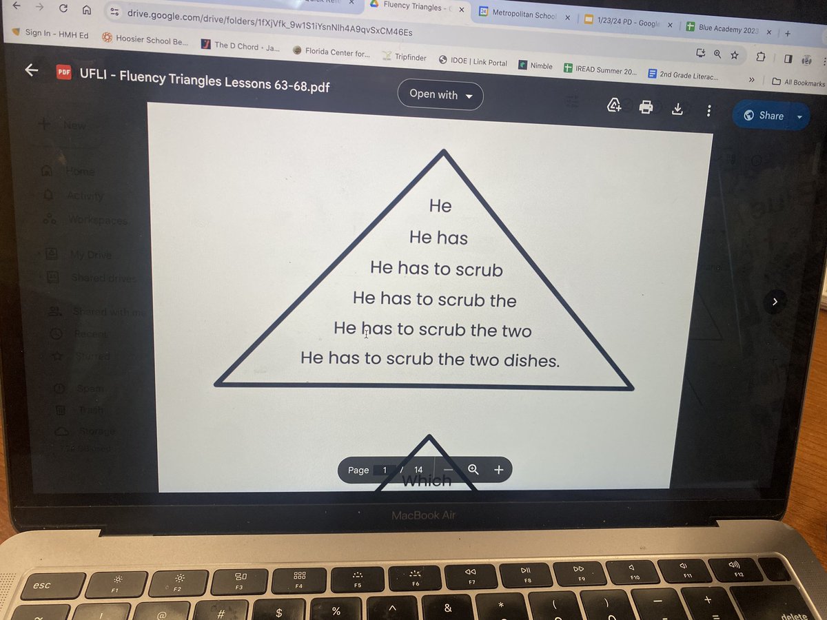 CoachAcAllen's tweet photo. Incredible work happening in this @DELCBlue 1st Grade PLC! UFLI Intervention Plans, UFLI Fluency Triangles, Progress Monitoring Data, Alignment in Curriculum &amp; Systems! Proud of this team! #wecauselearning https://t.co/Y9dfo4nmJP