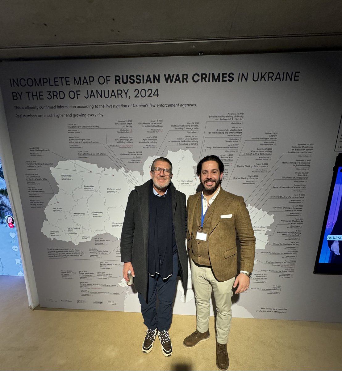 alexplitsas's tweet photo. At #UkraineHouse in Davos last week with @michaelcapponi, President and Founder of @GEMmissions who has done incredible work helping those in need in Ukraine and other war torn places across the globe.
Please consider donating to support GEMs efforts: https://t.co/alUj2qR9nH https://t.co/bPvogLUojP