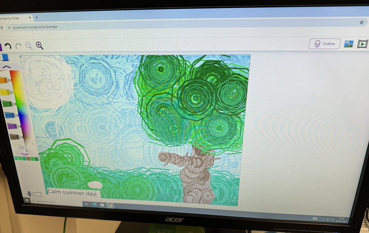 Calm Summer Day by violet while waiting for her bus to arrive. #tps4art #tps4ict