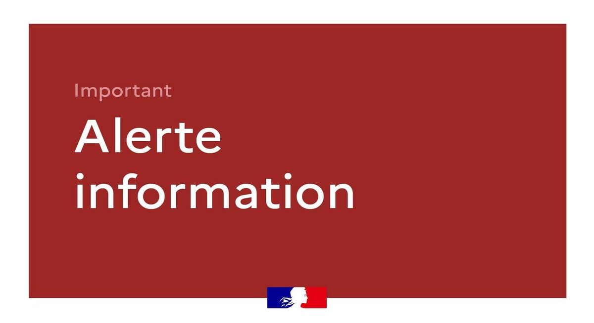 FERMETURE DES ÉTABLISSEMENTS SCOLAIRES DES ZONES SUD ET SUD-EST 
Le rectorat porte à la connaissance des familles et des personnels, que les écoles, collèges et lycées des 11 communes suivantes seront fermés le  𝐣𝐞𝐮𝐝𝐢 𝟐𝟓 𝐣𝐚𝐧𝐯𝐢𝐞𝐫 𝟐𝟎𝟐𝟒  >>bit.ly/48MmYSk
